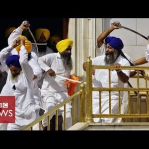 Sikh groups conflict with swords at India’s Golden Temple – BBC Details