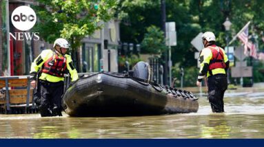 Catastrophic flooding in Vermont fashions off bustle to rescue residents l GMA
