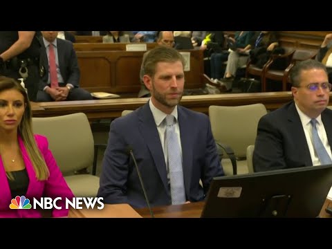 Eric Trump finishes testimony in Unusual York civil fraud trial