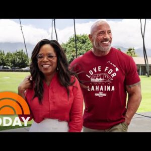 Oprah, Dwayne Johnson to serve Maui residents tormented by wildfire