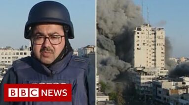 Israel-Gaza: Strike collapses building for the length of stay BBC legend – BBC News