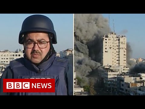 Israel-Gaza: Strike collapses building for the length of stay BBC legend – BBC News