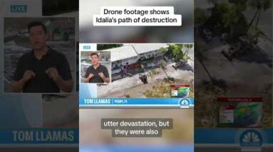 Drone photos shows Idalia’s path of destruction