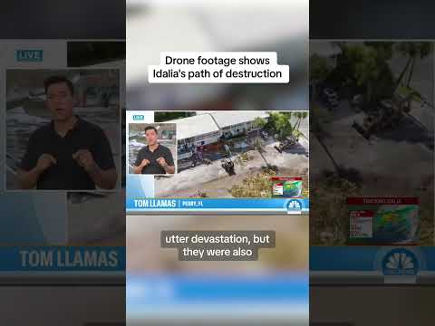 Drone photos shows Idalia’s path of destruction