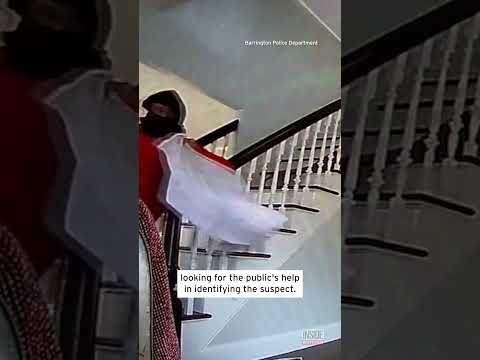 Burglary Suspect Slides Down Stairs #shorts