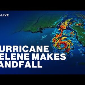 LIVE: Storm Helene makes landfall as category 4 storm