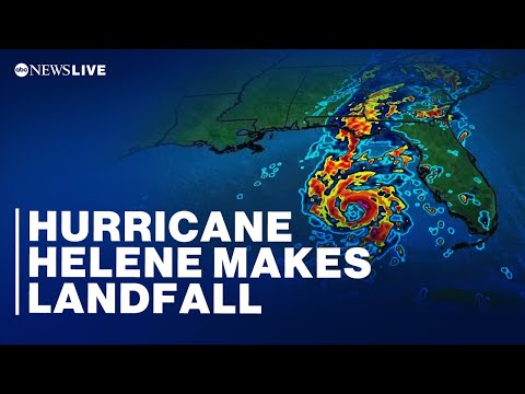 LIVE: Storm Helene makes landfall as category 4 storm