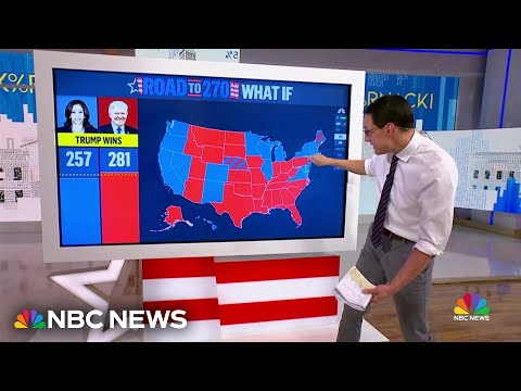 Steve Kornacki: What the boulevard to 270 appears to be treasure for Kamala Harris and Donald Trump