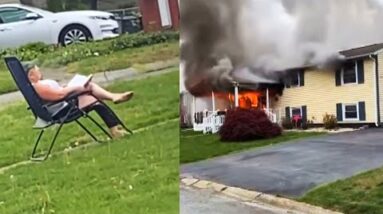 Lady Sets Her Home on Fire Then Sits to Scrutinize It Burn: Police officers