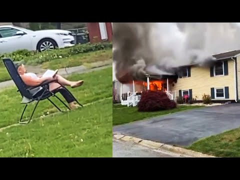 Lady Sets Her Home on Fire Then Sits to Scrutinize It Burn: Police officers