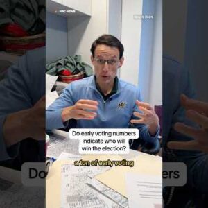 Attain early voting numbers present who utilize the election? Steve Kornacki solutions