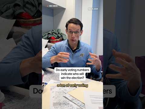 Attain early voting numbers present who utilize the election? Steve Kornacki solutions