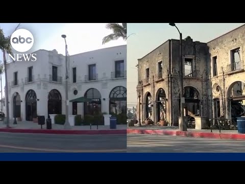 Before and After: Strolling tour of Pacific Palisades illustrates wildfire destruction