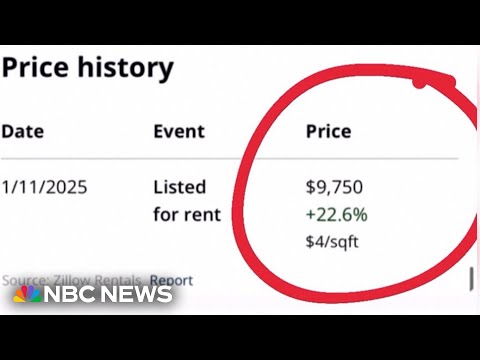 The worth for rental housing has spiked in Los Angeles after the fires